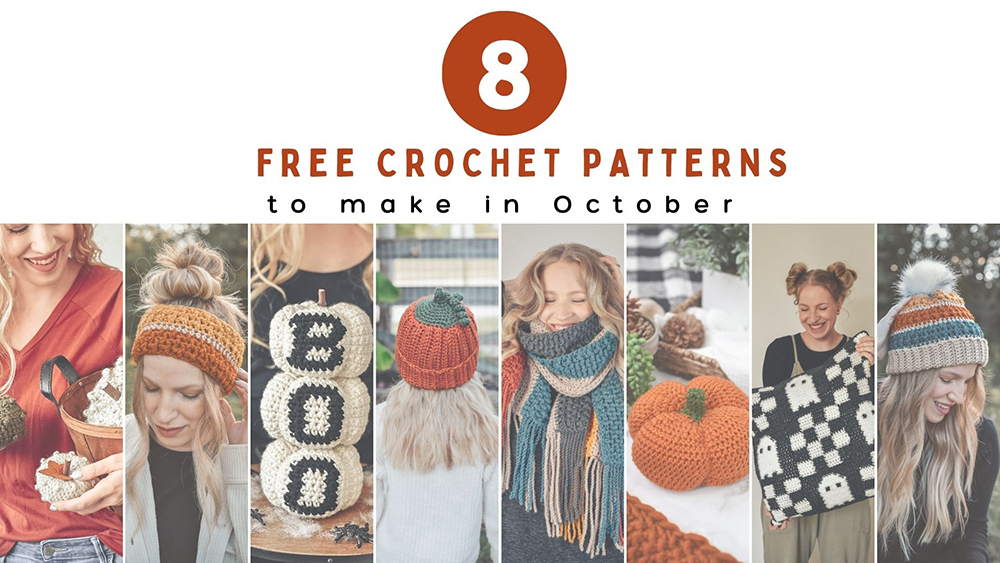 8 Crochet Patterns to Make in October.