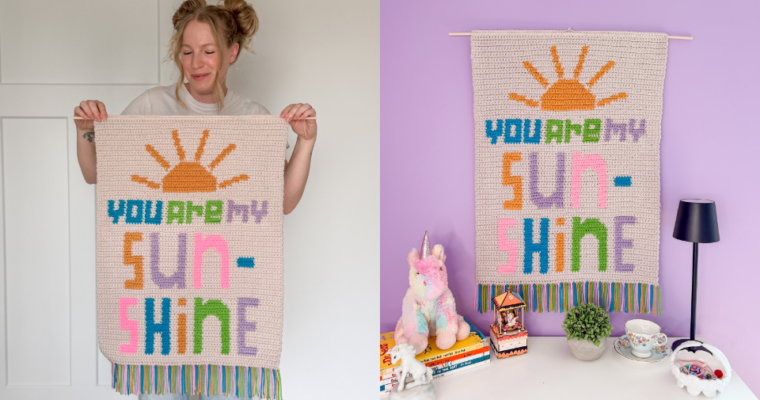 You Are My Sunshine Wall Hanging Crochet Pattern