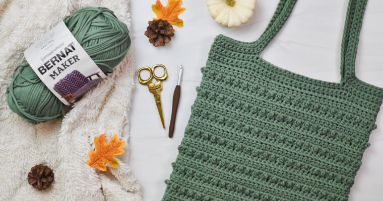 Picot Tote Bag Crochet Pattern